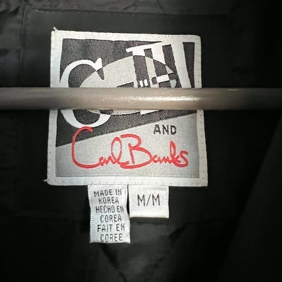 Carl Banks Raiders Vintage Football Parka Thick Jacket Coat Black Medium Y2k 90s - Picture 6 of 8